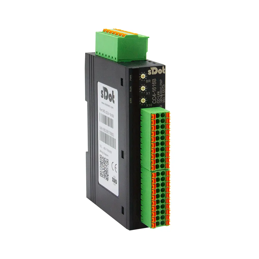 Solidot-CC4.1616B Remote IO I/O-Modul mit integriertem CC-Link 16 Ein/ Ausgänge