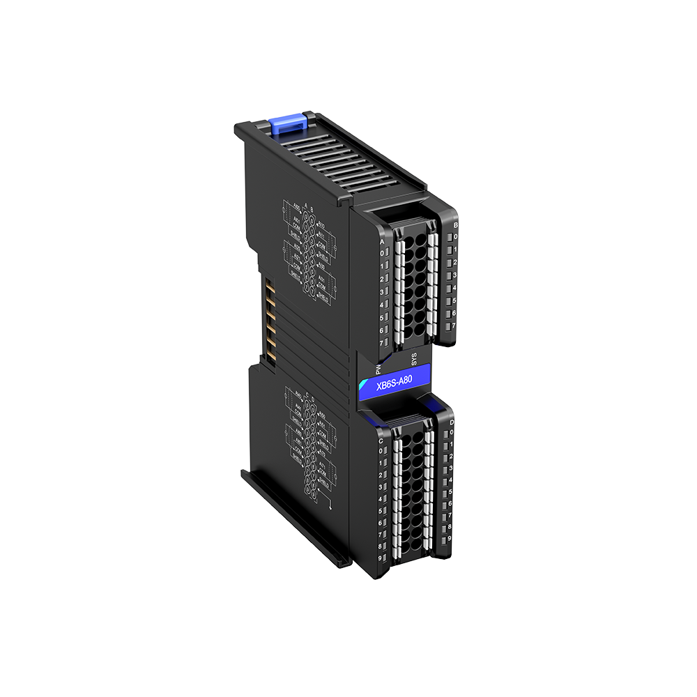 Solidot XB6S-A80 Analog-Eingangsmodul, 8 Kanäle Strom + Spannung, Single-Ended (XB6S Slice I/O)