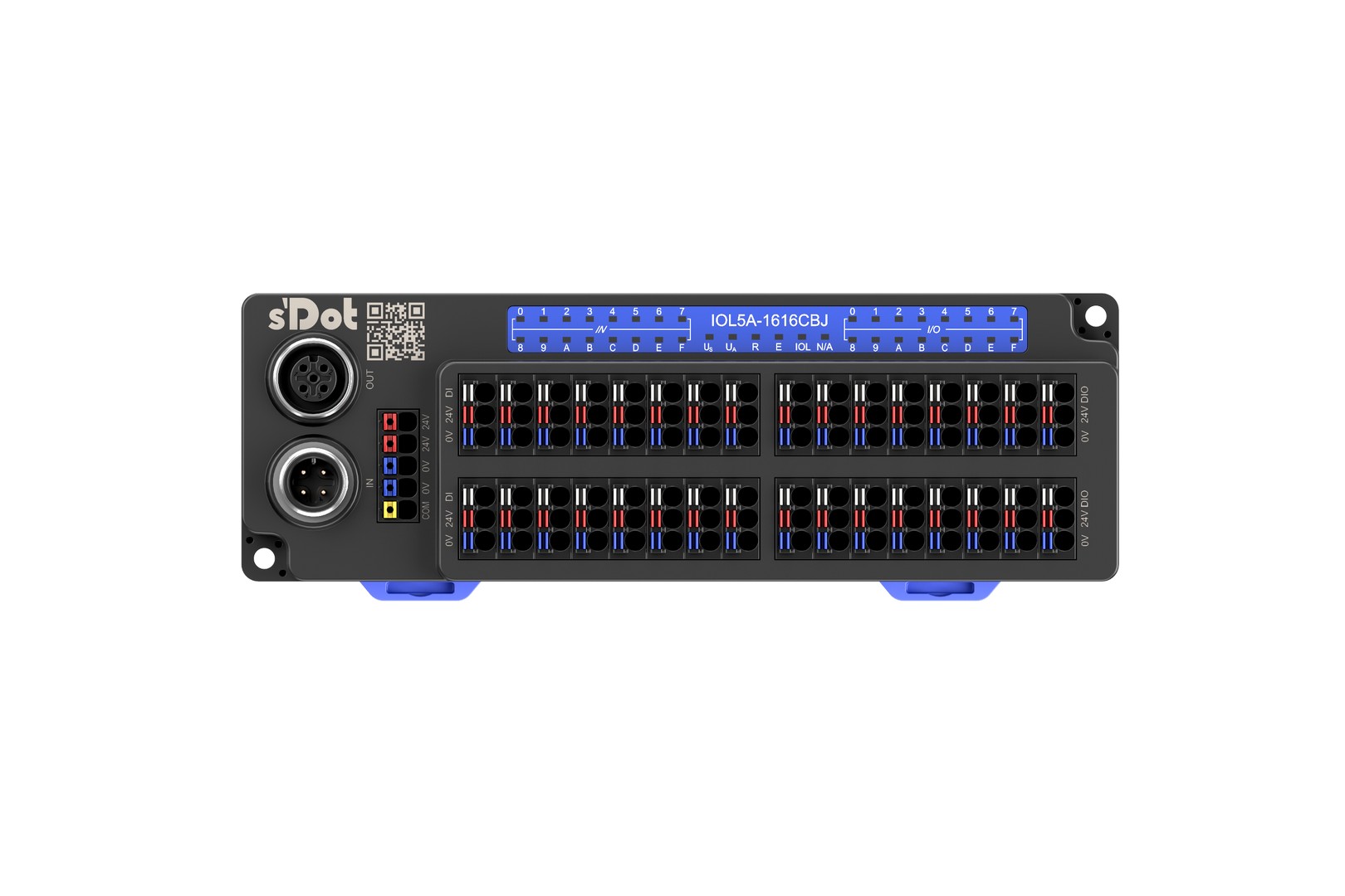 Solidot IOL5A-1616CBJ IO-Link-Hub, Frontansicht