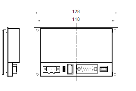 Kinco 4" Widescreen HMI Touch Panel MT4043R Openframe (without Ethernet)