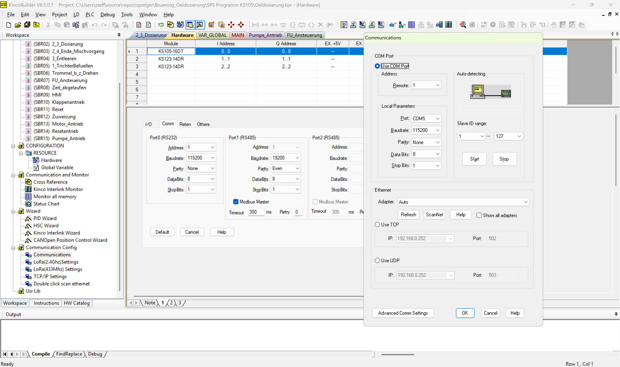 Kinco Builder - Programming software for Kinco PLCs of the MK, KS, K2, K6 and K6S series