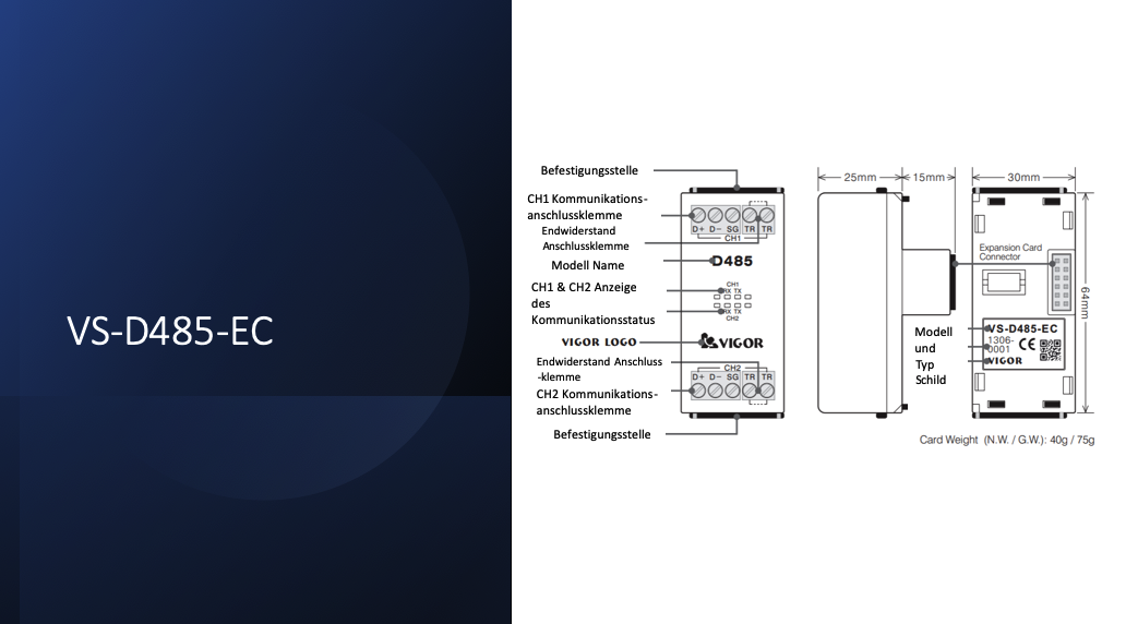 Vigor-VS.COM.EC.Communication Expansion Card