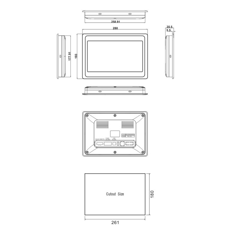 Kinco 10" Widescreen HMI Touch Panel MT4532TE with Ethernet