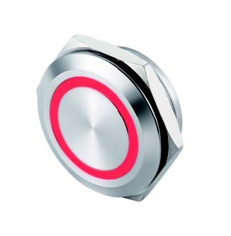 Langir LED push-button L22U M22 ultra-short with ring LED