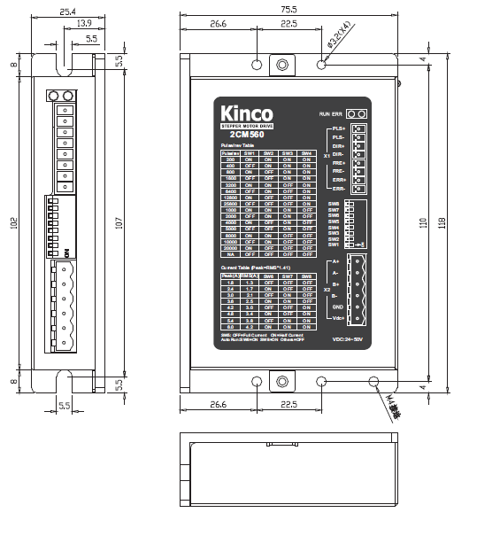 Kinco Schrittmotorverstärker 2CM560