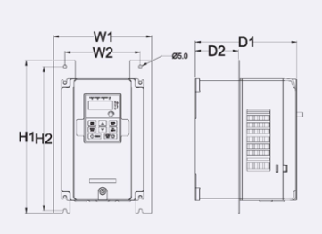 INVT Frequenzumrichter GD20 mit 5,5 KW Vektorsteuerung,400 V AC-STO Funktion,IP20