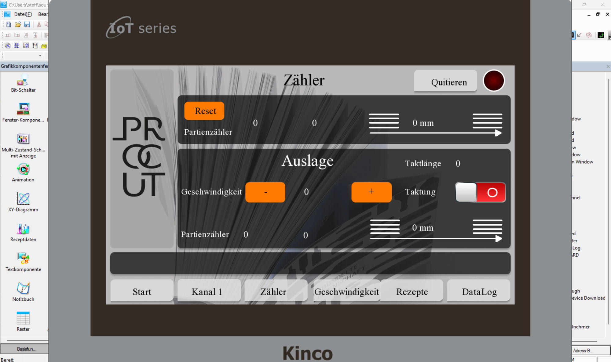 Kinco DTools - kostenfreie Programmiersoftware für Kinco HMI der Serie M2, G, F