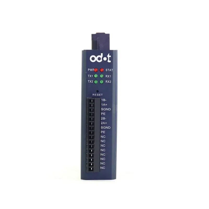 Odot-S2E2 Modbus RTU/ASCII to Modbus TCP gateway with 2 serial interfaces and 2 Ethernet interfaces