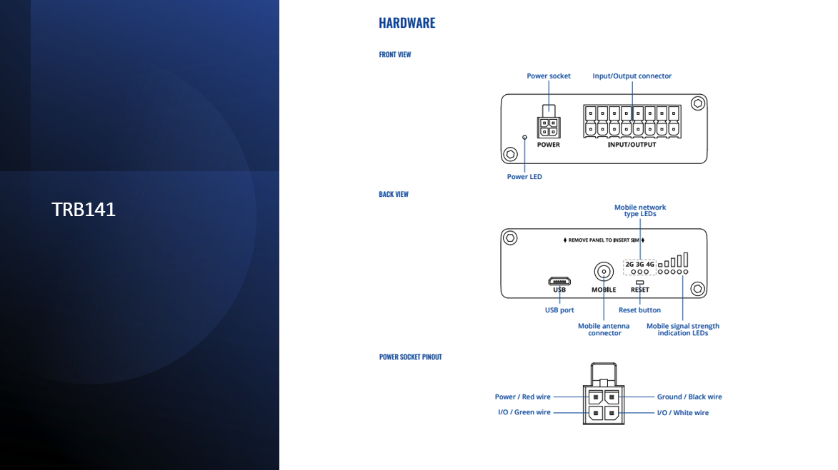 Teltonika TRB141 / LTE Cat 1 - I / O-Gateway