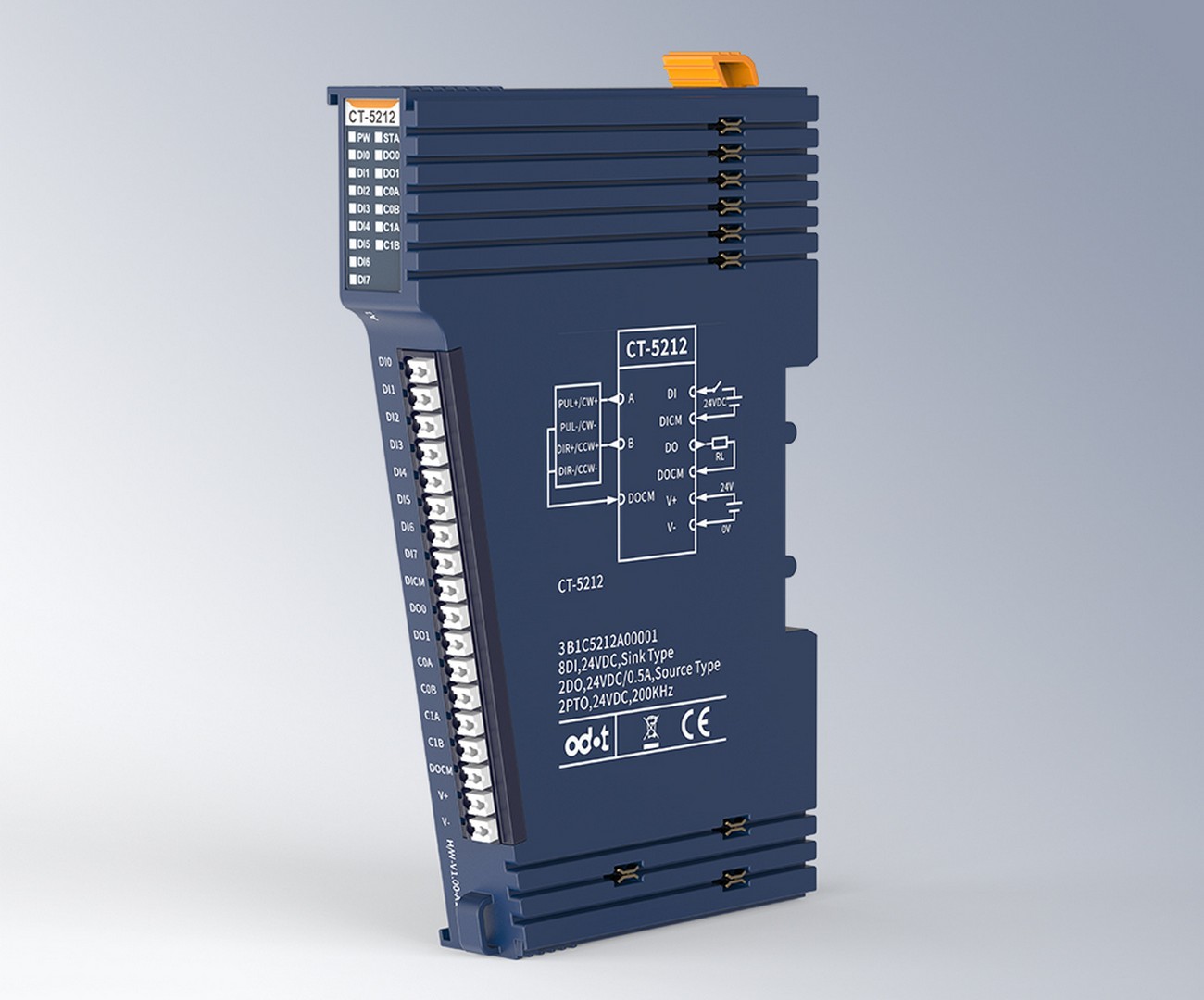 Odot CT-5212 – 8 digital inputs + 2 digital outputs + 2 pulse outputs up to 200 kHz