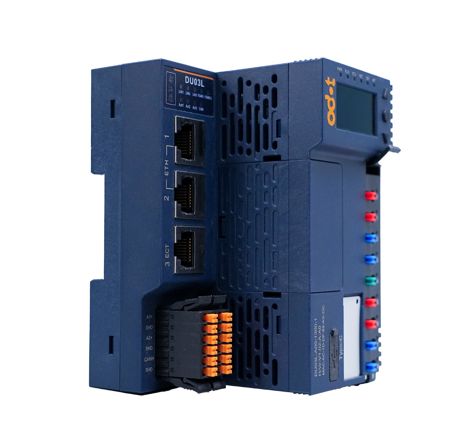 Odot DU03L-A00-1300-1 EtherCAT + Motion Control – angled view