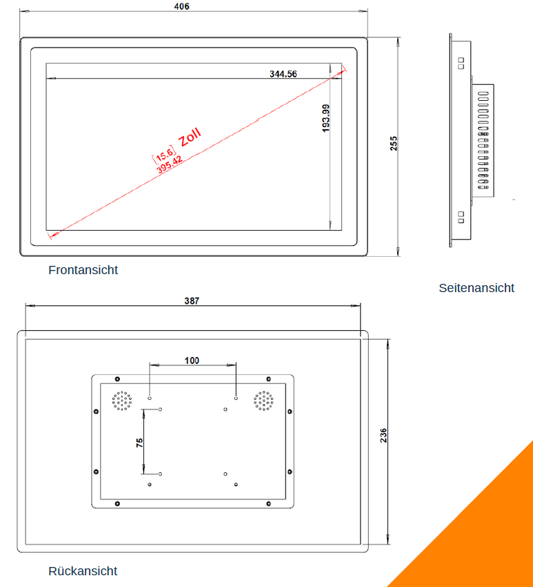 spstiger Universal Industrial Web Panel 10" LAN/WLAN (HTML5)