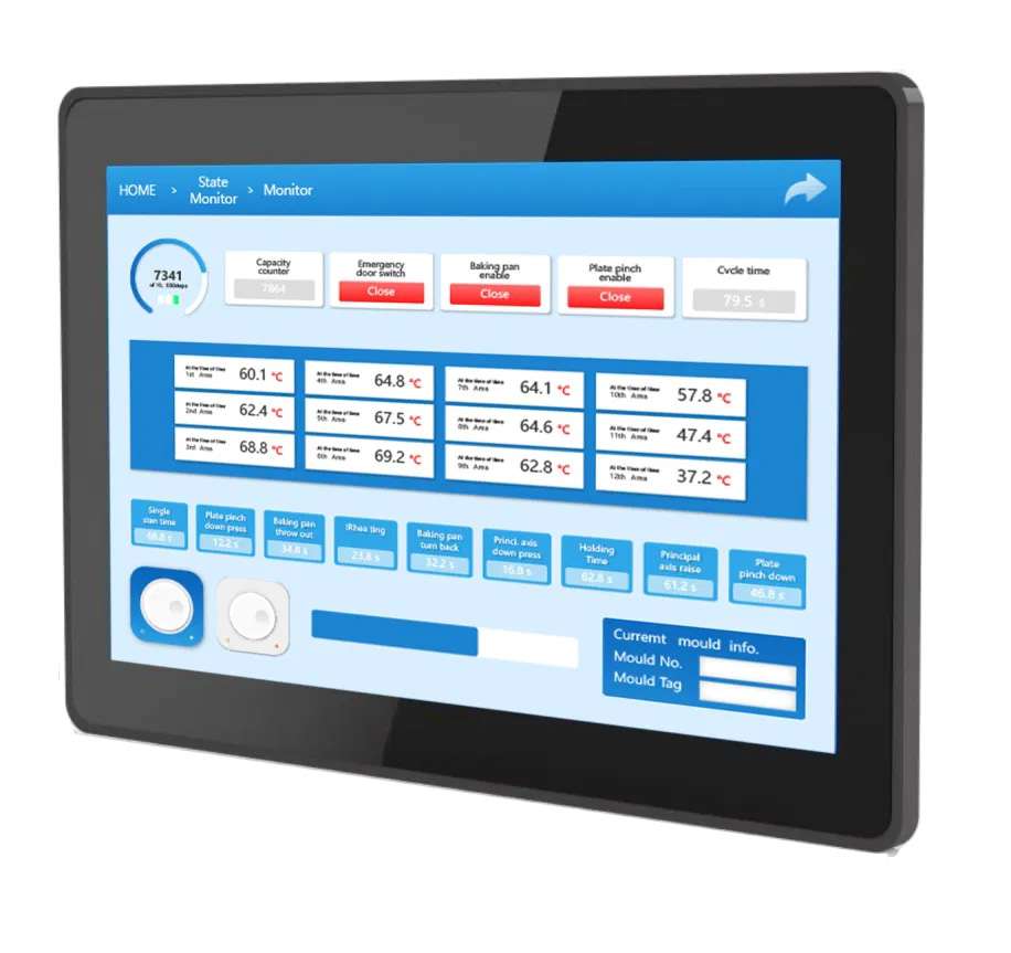 Kinco G100E2-WIFI-PR01 10" widescreen HMI touch panel with Green Series capacitive glass touchscreen